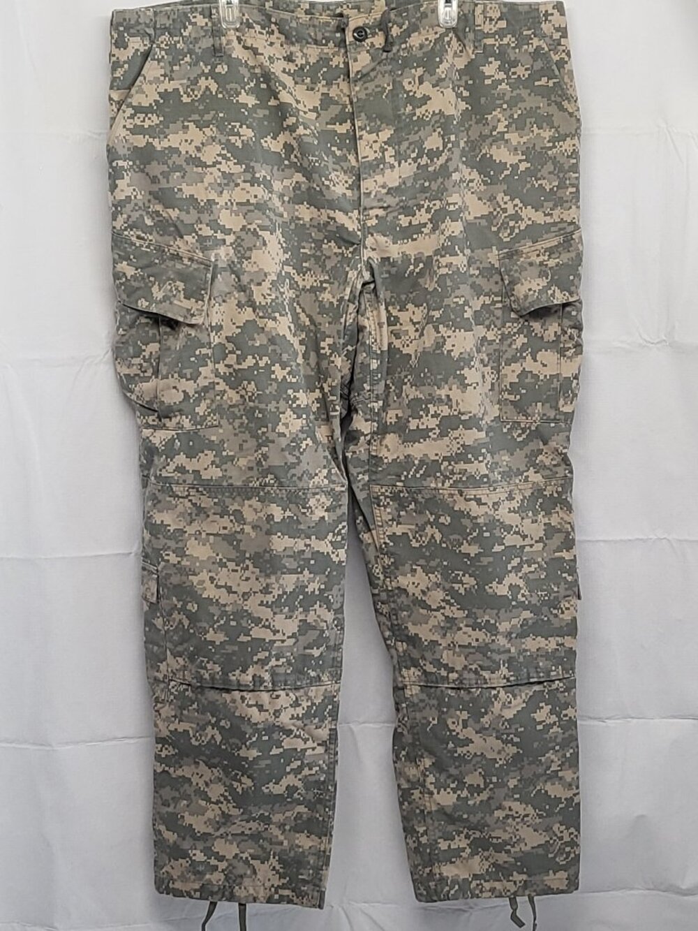 Mens Camo Tactical Pants Outdoor Mens 46 X 34 Button Fly Ripstop Digital Camo